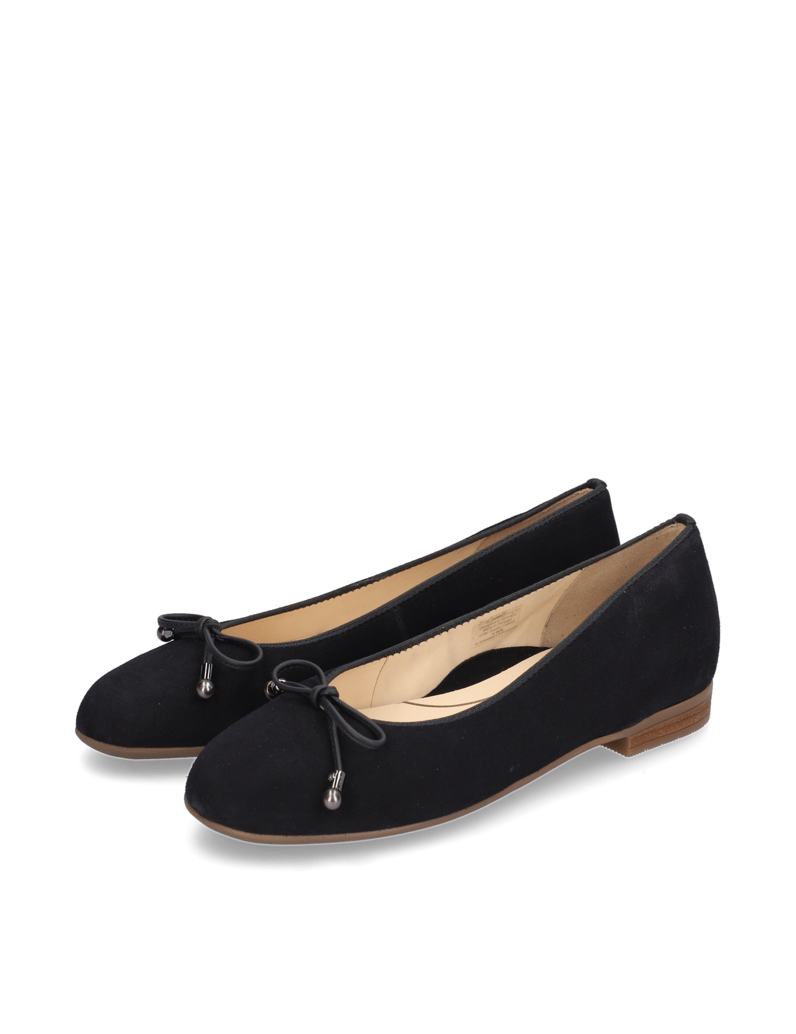 Ara-Veloursleder-Ballerina-blau