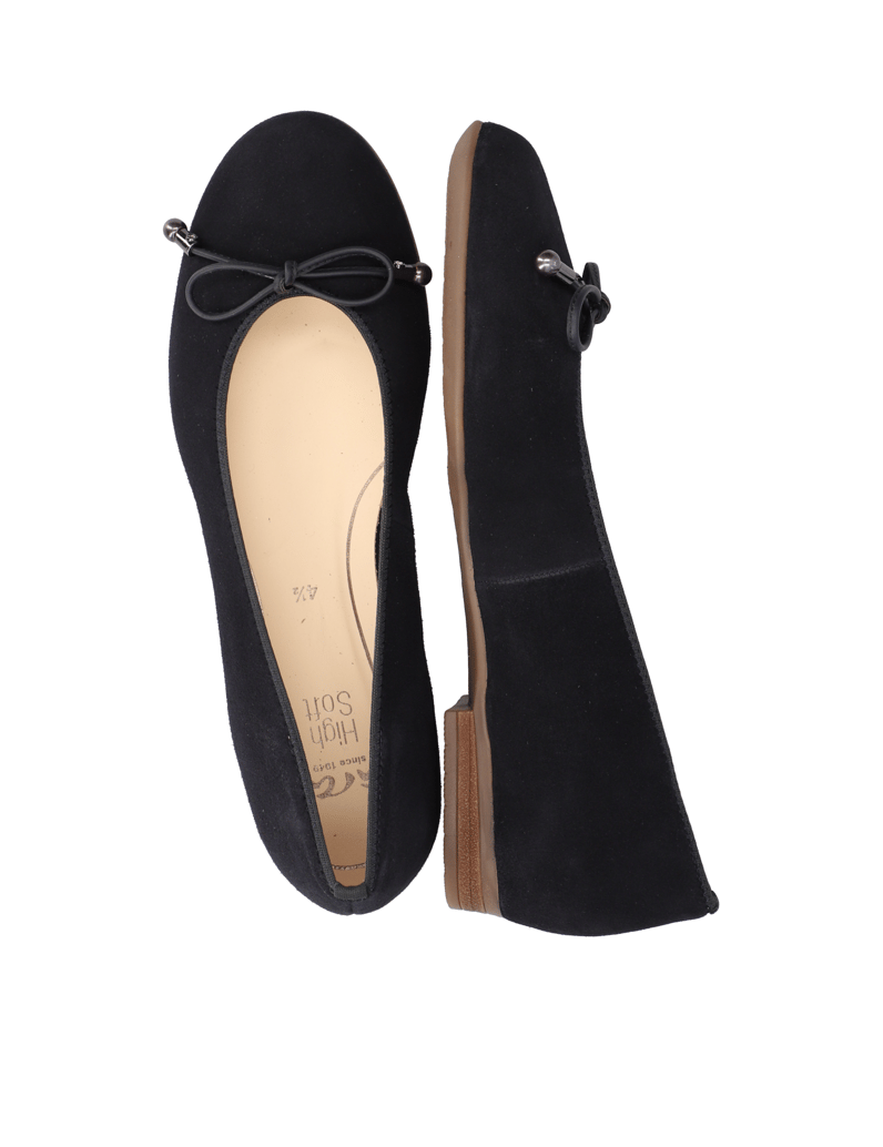Ara-Veloursleder-Ballerina-blau