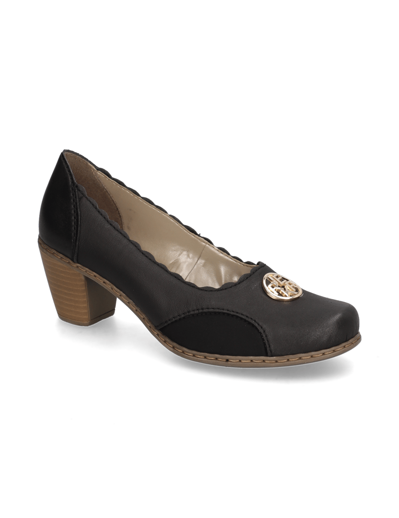 Rieker-Lederkombination-Pumps