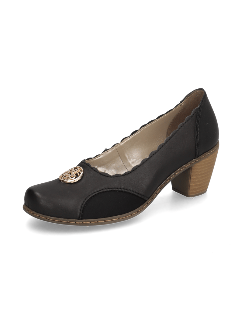 Rieker-Lederkombination-Pumps