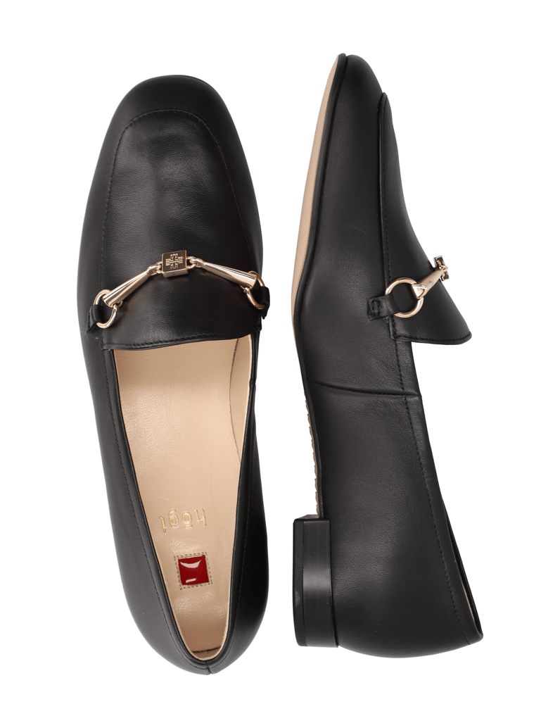 Högl-hladká-kůže-klasické-nazouvací-boty-černá