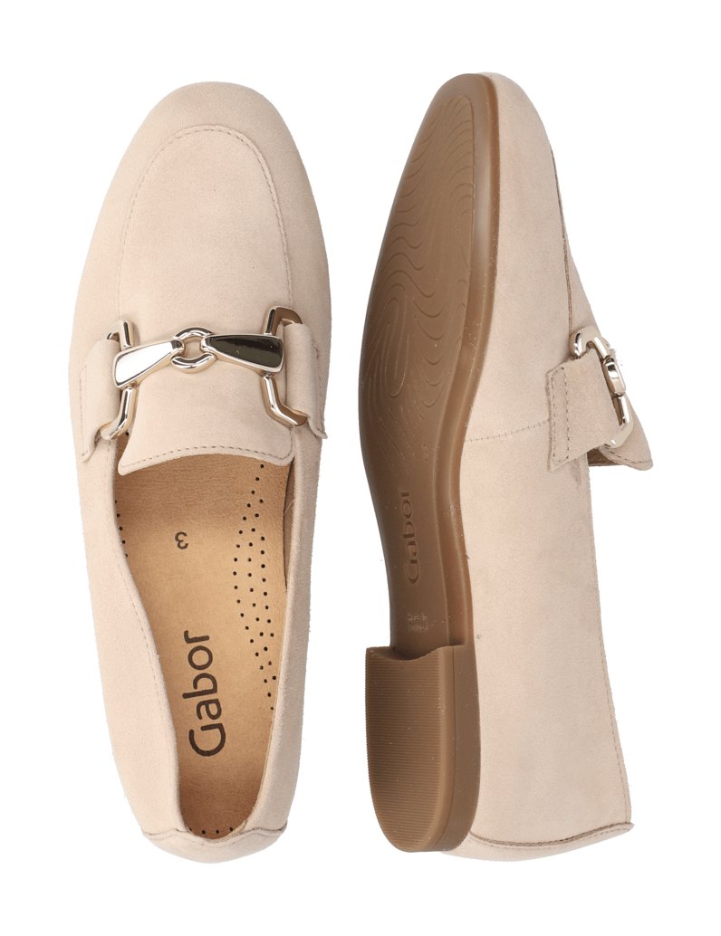 Gabor-Veloursleder-Slipper-schwarz