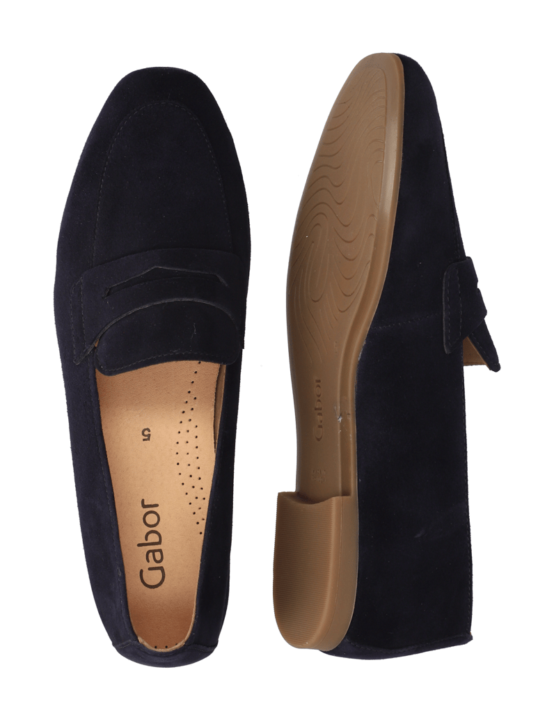 Gabor-Veloursleder-Slipper-blau