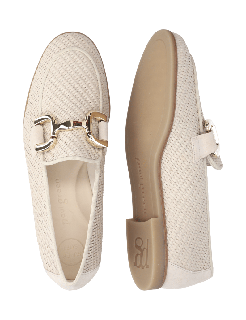PAUL-GREEN-Textil-Slipper-beige