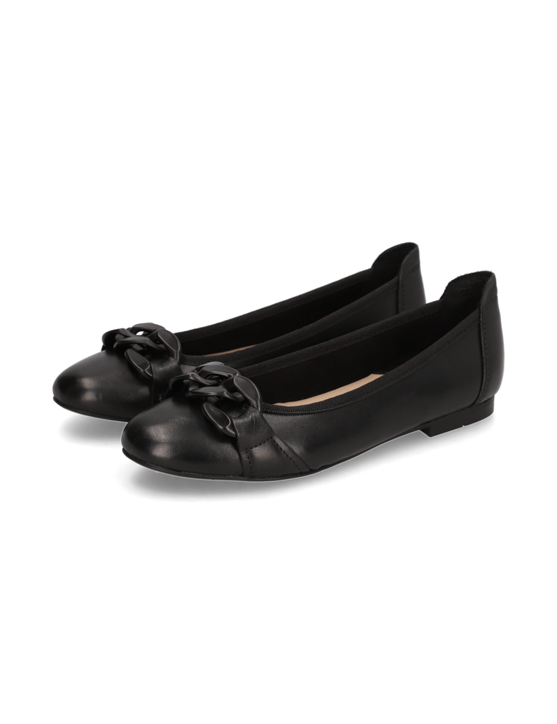 Lazzarini-Glattleder-Ballerina-schwarz