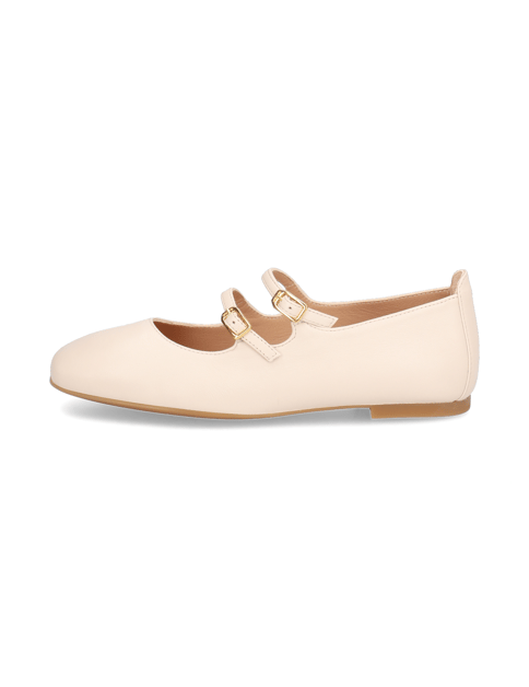 

hladká kůže baleríny, Béžová