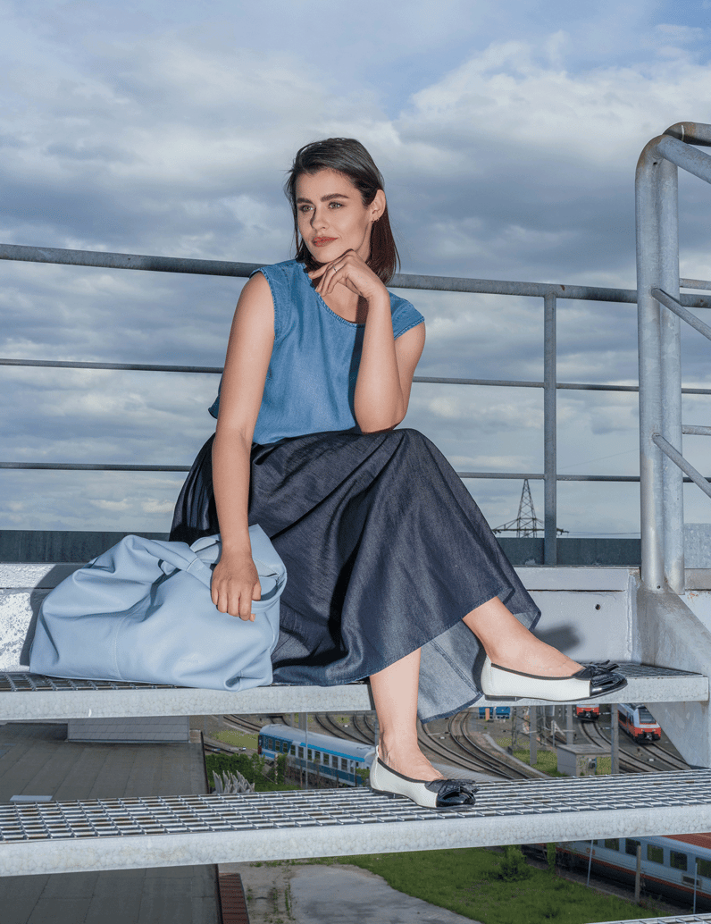 Lazzarini-Glattleder-Ballerina-schwarz