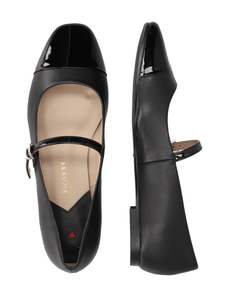 Lazzarini-Glattleder-Ballerina-schwarz