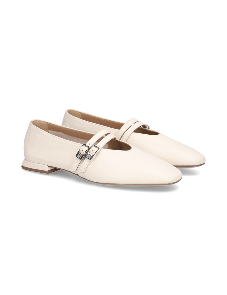 Högl-hladká-kůže-baleríny-černá