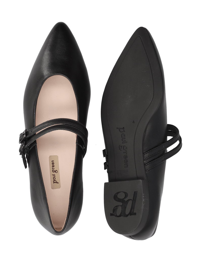 PAUL-GREEN-Glattleder-Ballerina-schwarz
