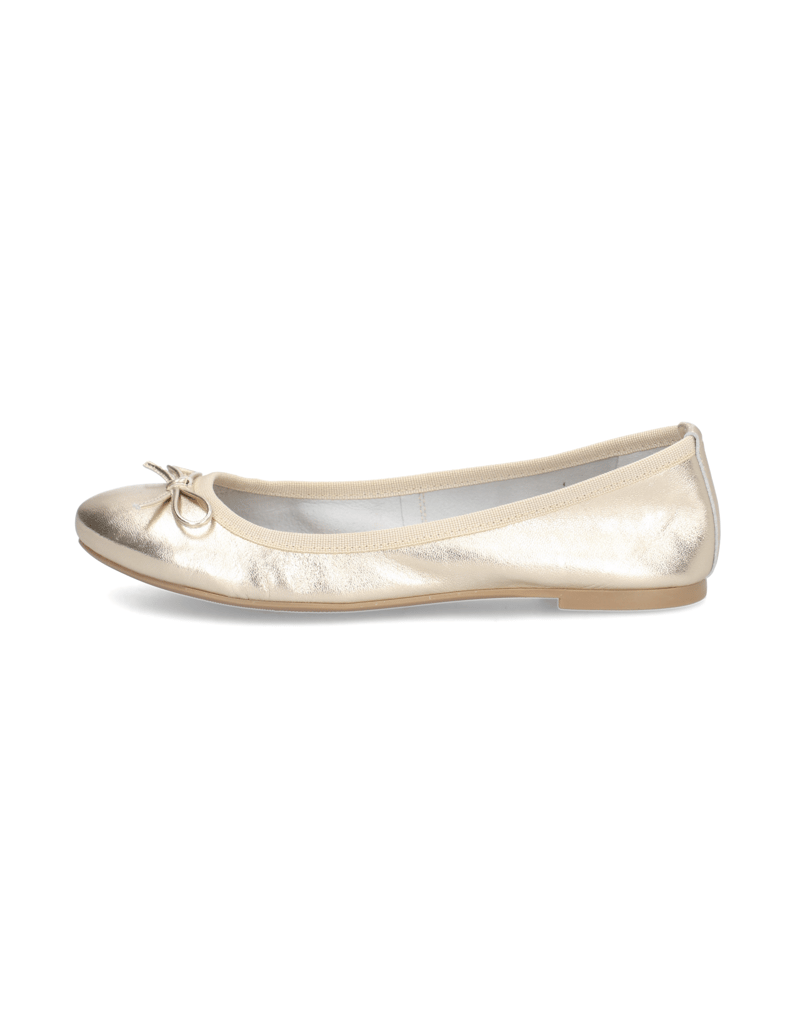 Lazzarini-hladká-koža-baleríny-zlatá