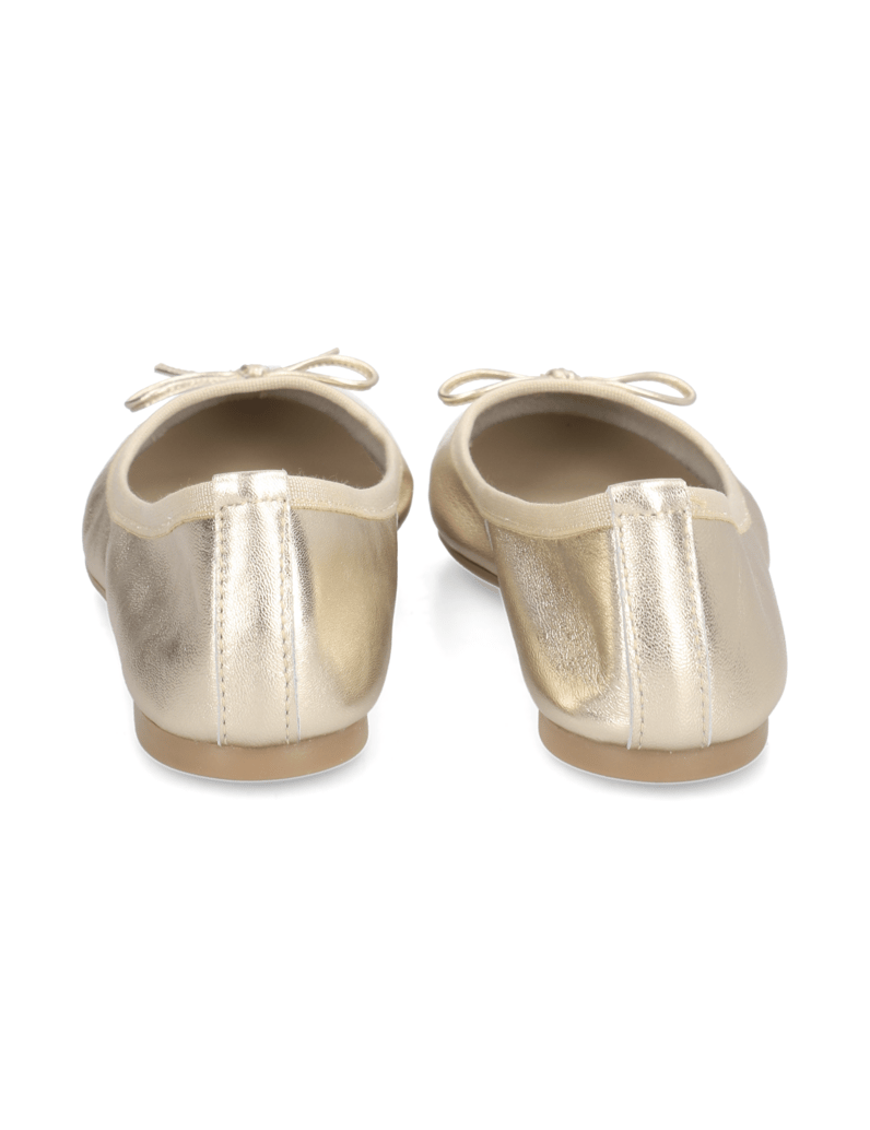 Lazzarini-hladká-koža-baleríny-zlatá