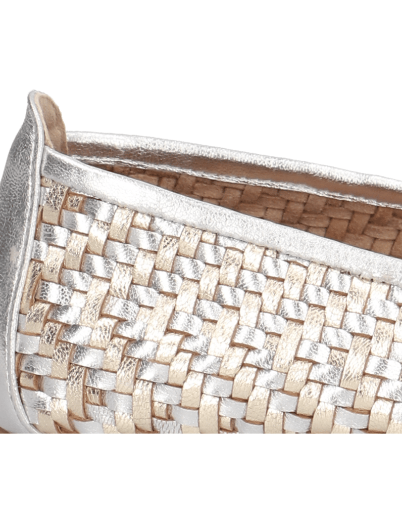 Unisa-hladká-koža-baleríny-strieborná