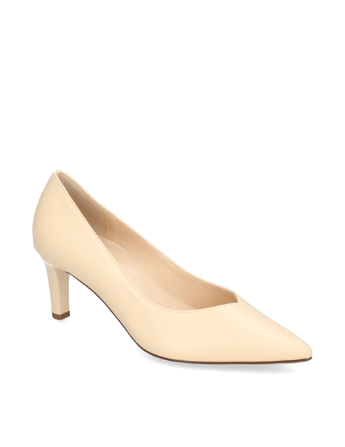 

Glattleder Pumps, Béžová