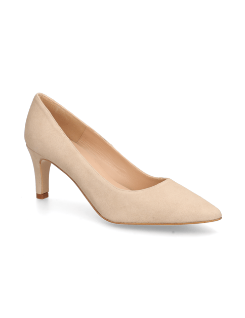 

Veloursleder Pumps, Béžová