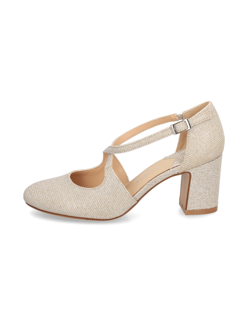 Lazzarini-Textil-Pumps-gold