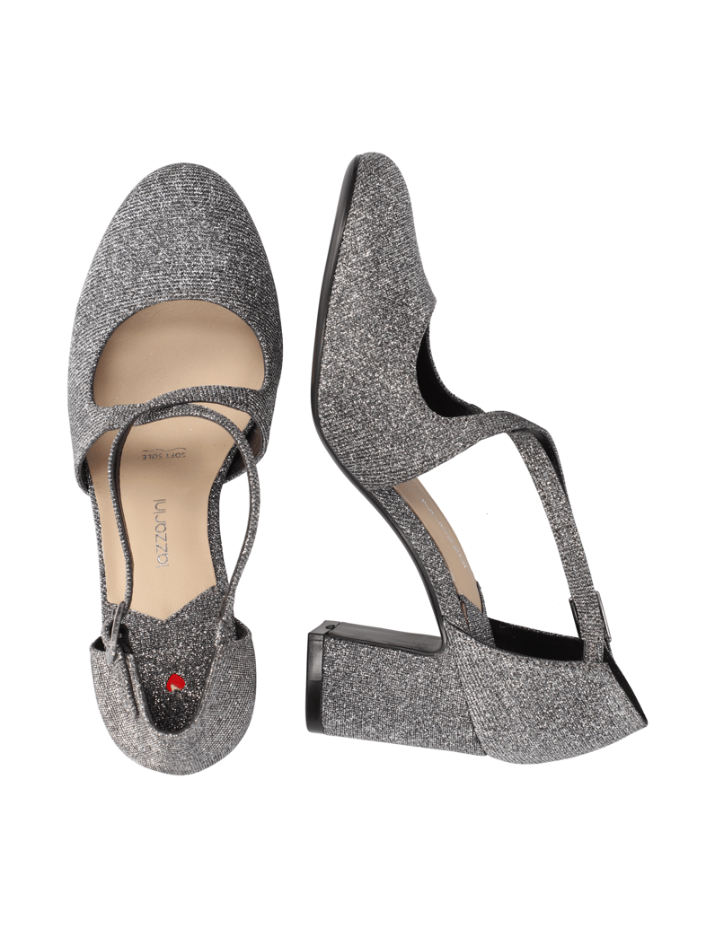 Lazzarini-Textil-Pumps-zlatá