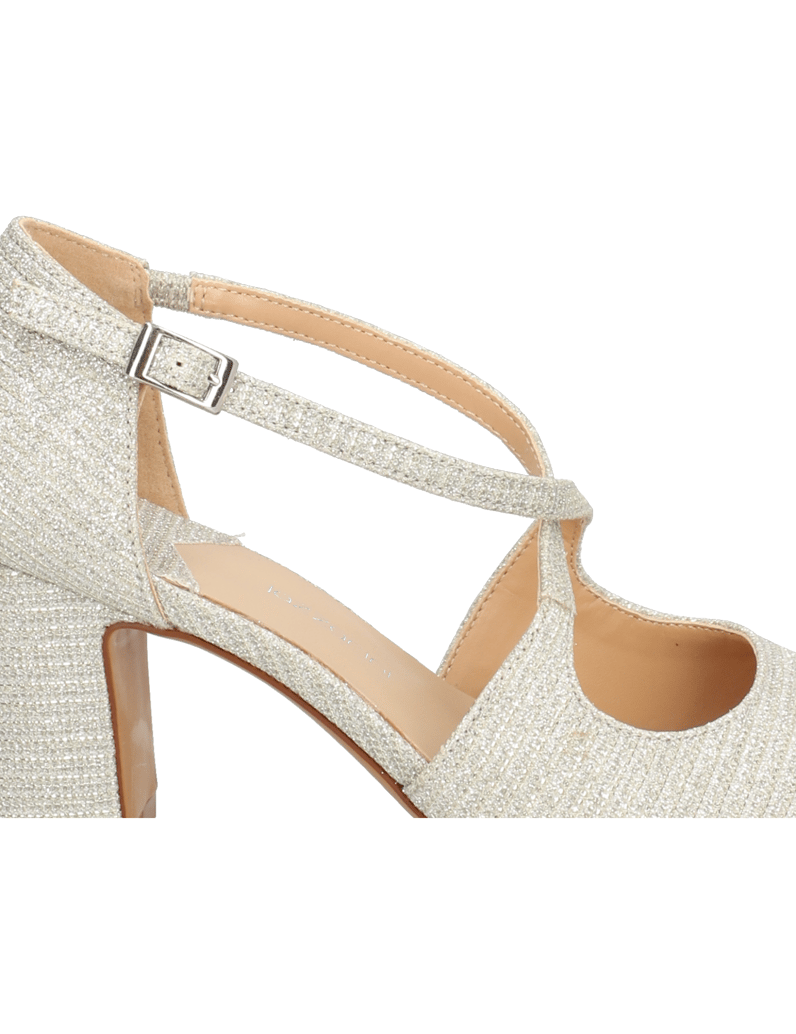 Lazzarini-Textil-Pumps-zlatá