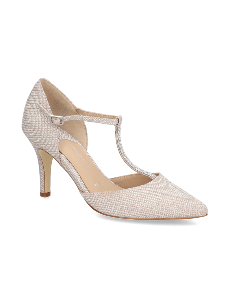 Lazzarini-textil-Klasické-lodičky-strieborná