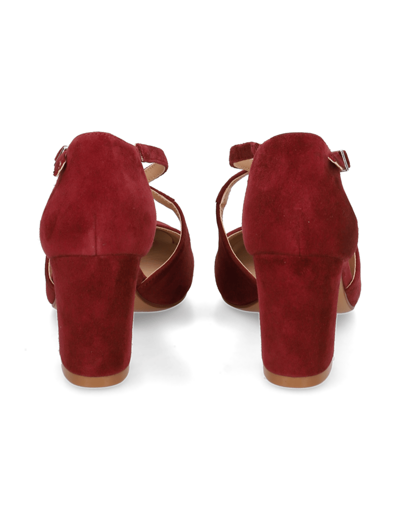 Lazzarini-Veloursleder-Pumps-rot