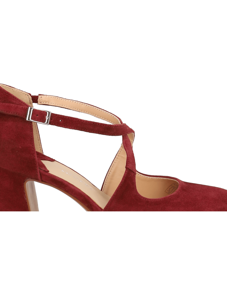Lazzarini-Veloursleder-Pumps-rot