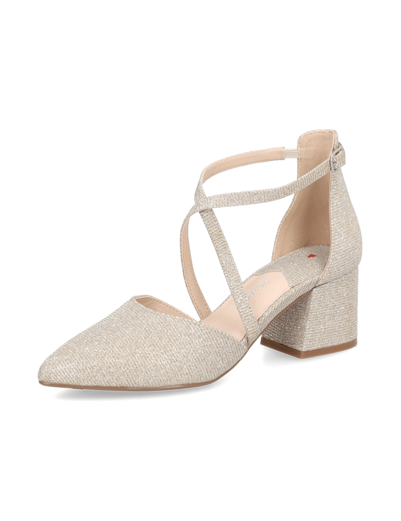 Lazzarini-textil-klasické-lodičky-stříbrná