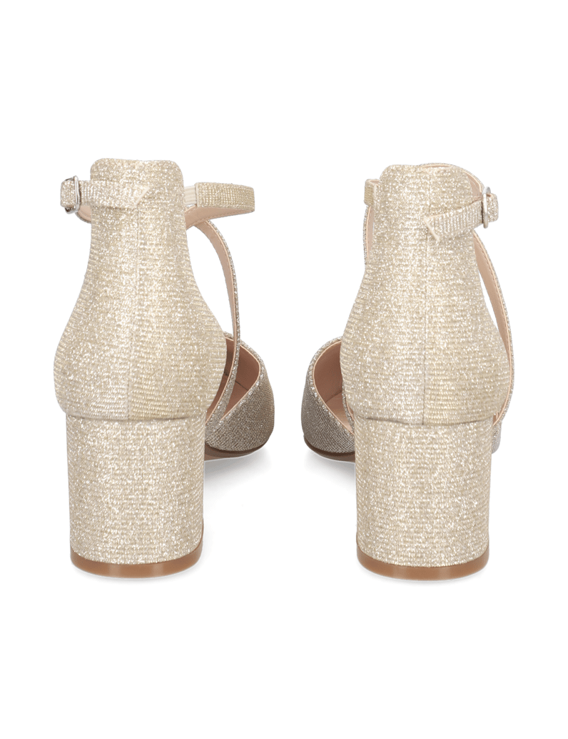 Lazzarini-textil-klasické-lodičky-stříbrná