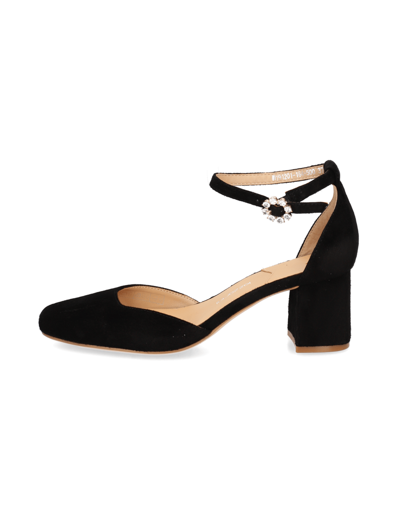 Lazzarini-velur-klasické-lodičky-černá