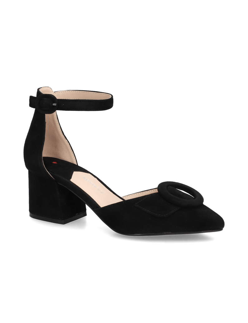 Lazzarini-velur-klasické-lodičky-černá