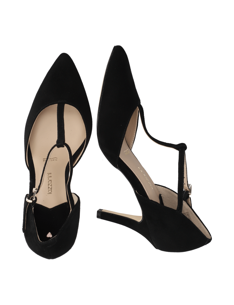 Lazzarini-velúr-klasické-lodičky-čierna