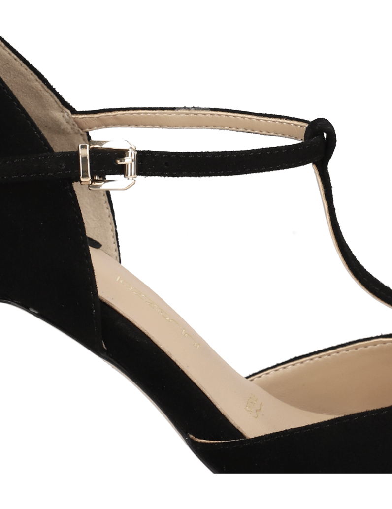 Lazzarini-velúr-klasické-lodičky-čierna