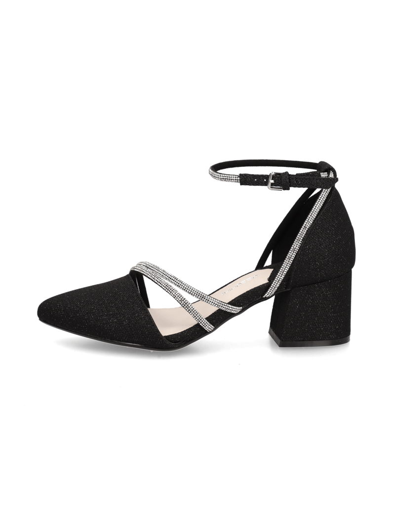 Lazzarini-Black-Sparkly-črna
