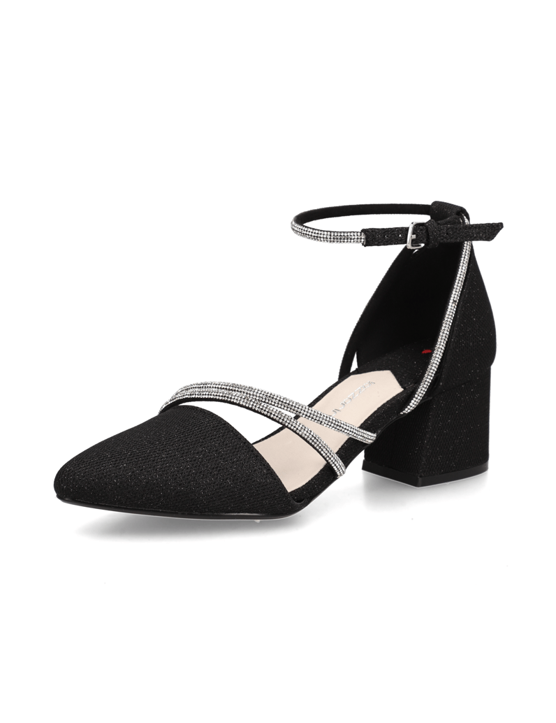Lazzarini-Black-Sparkly-črna
