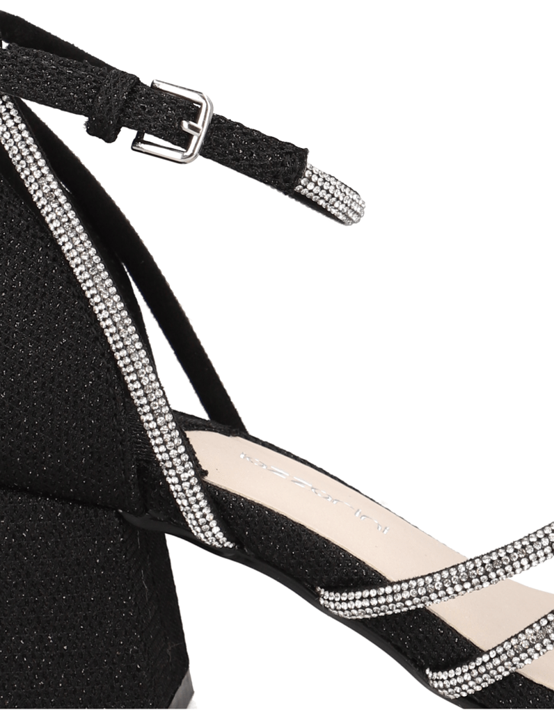 Lazzarini-Black-Sparkly-črna