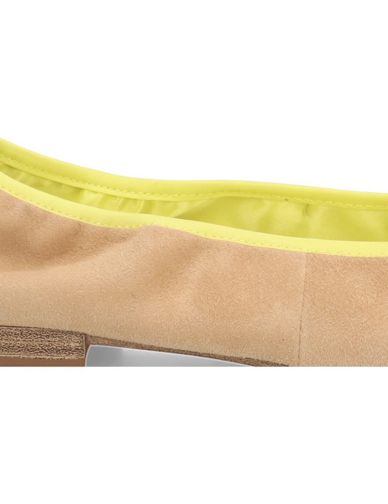 TAMARIS-Veloursleder-Ballerina-beige