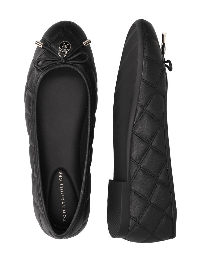 Tommy-Hilfiger-TH-CHARM-QUILTED-BALLERINA-čierna