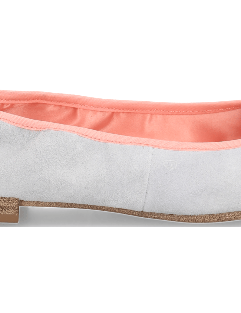 TAMARIS-Veloursleder-Ballerina-hellblau