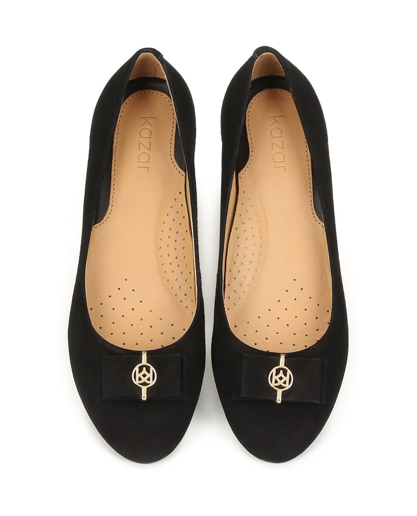 Kazar-Ladies-black-ballerinas-černá