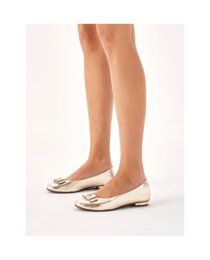 Kazar-Goldene-Ballerinas-für-Damen-gold