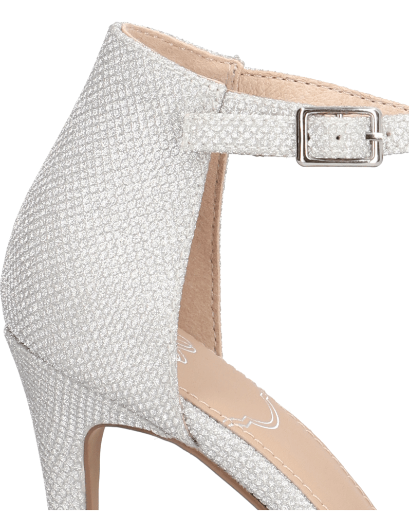 Silvia-Schneider-textil-klasické-lodičky-stříbrná