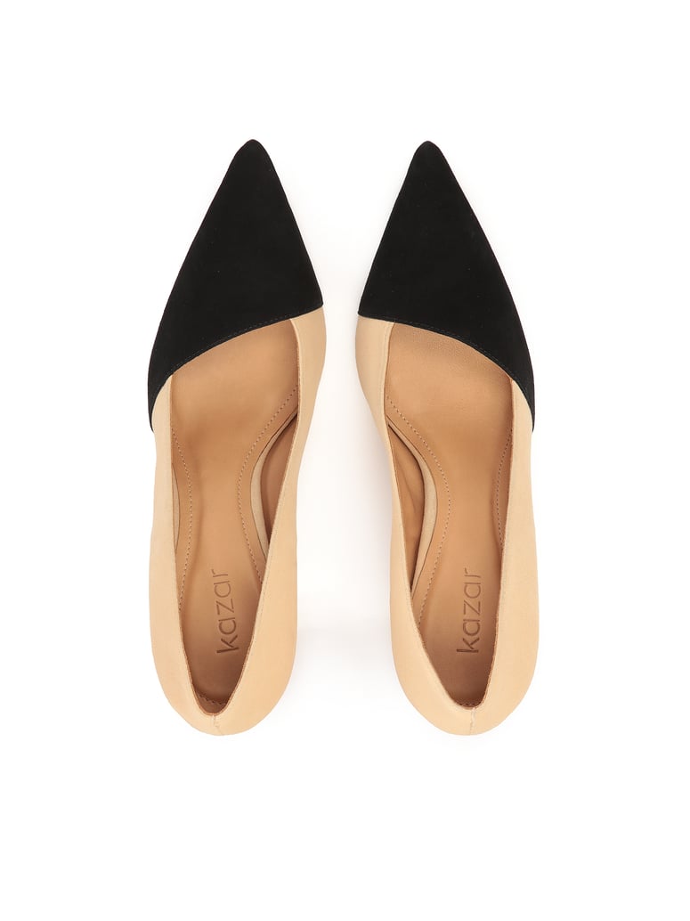 Kazar-Two-tone-suede-stilettos-béžová