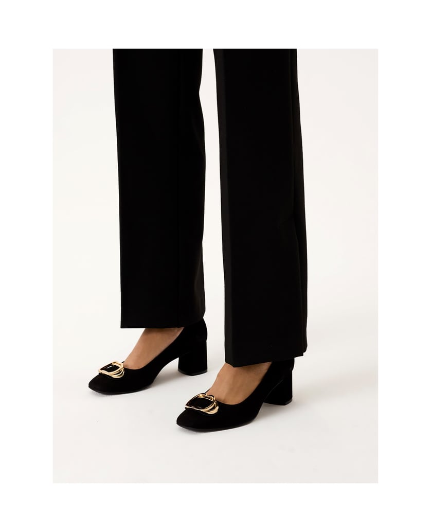 Kazar-Nubuck-pumps-with-a-wide-heel-čierna