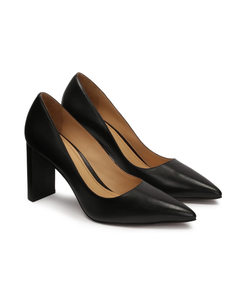 Kazar-Black-pumps-on-a-post-černá