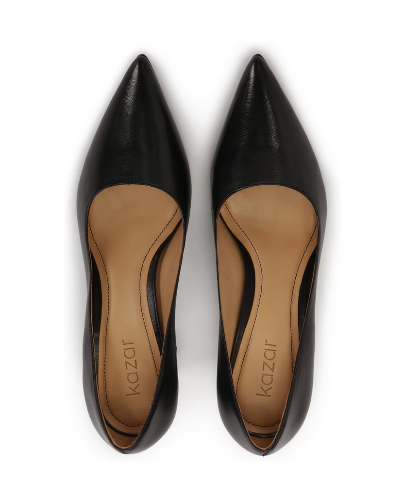 Kazar-Black-pumps-on-a-post-černá