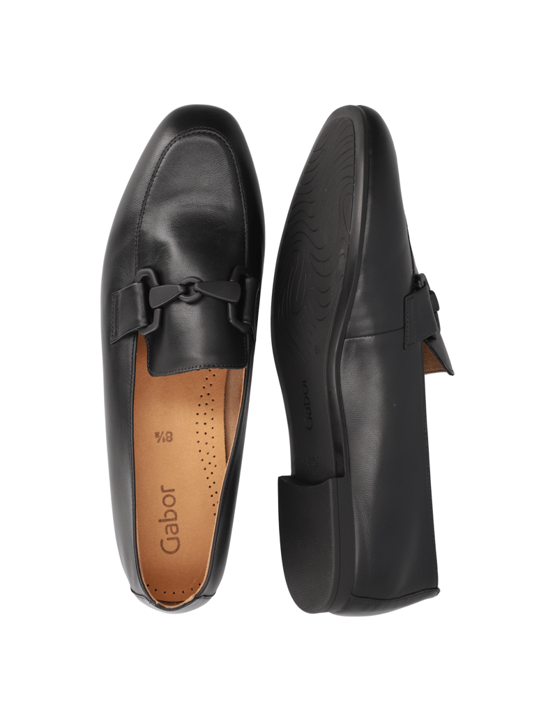 Gabor-Glattleder-Slipper-beige