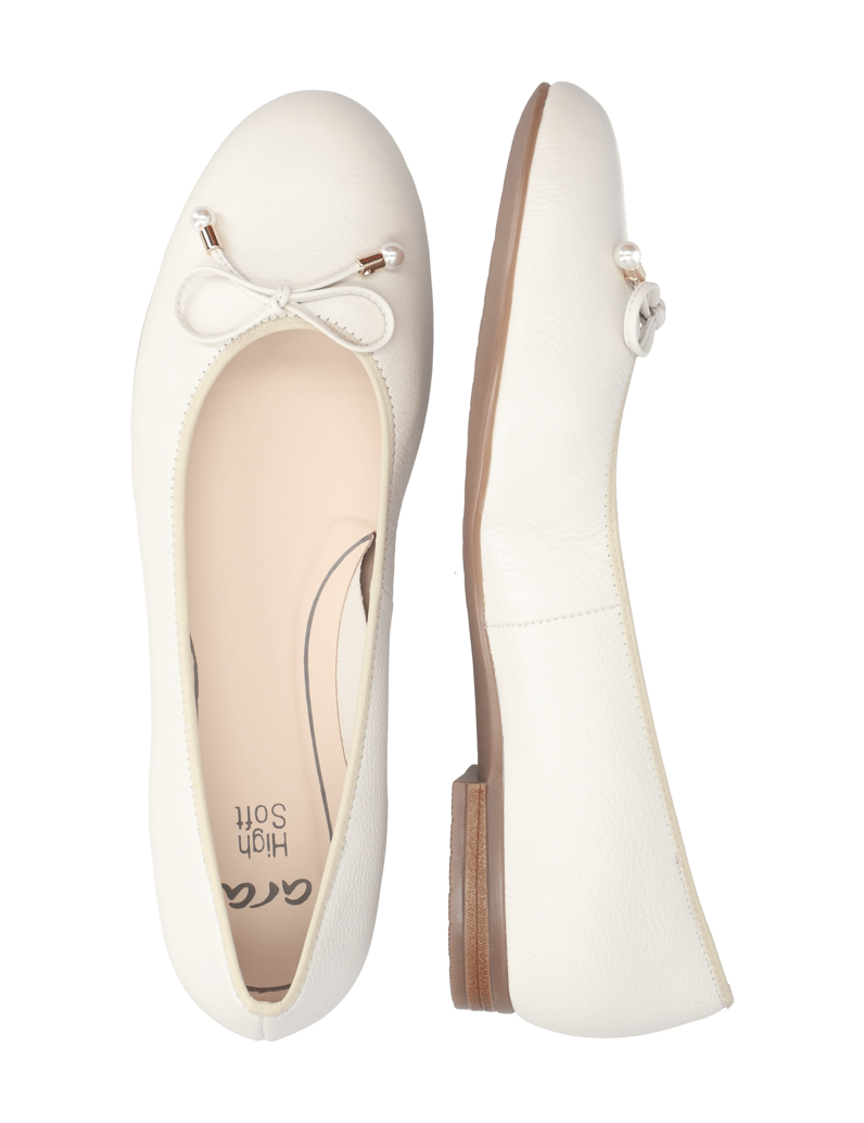 Ara-gladko-usnje-balerinke-bela