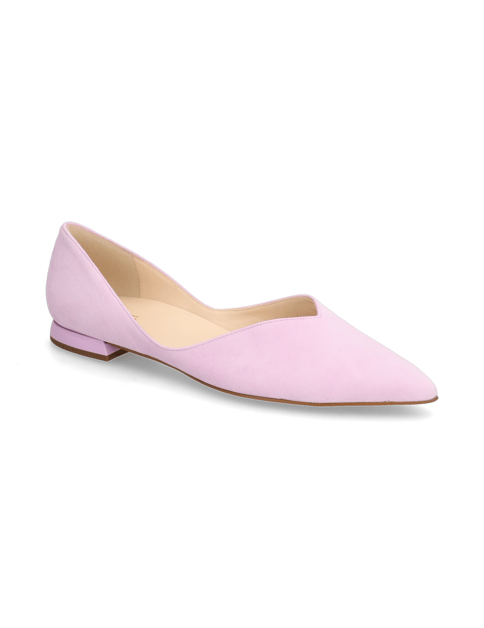 

Veloursleder Ballerina, Fialová