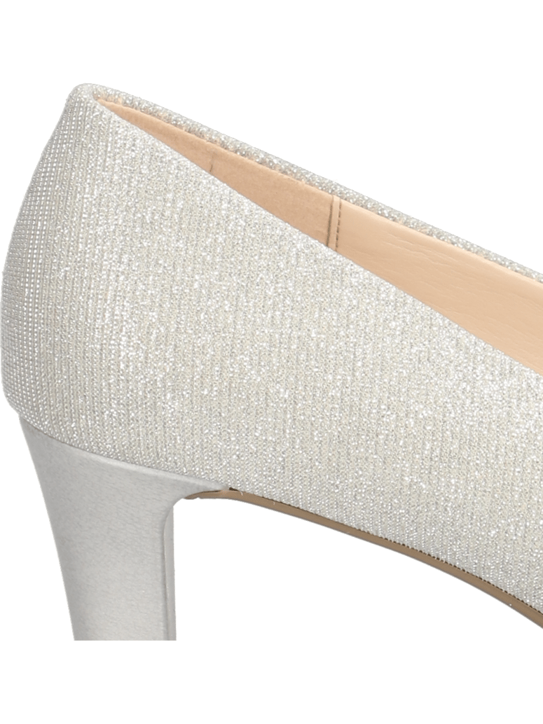 Gabor-Textil-Pumps-silber