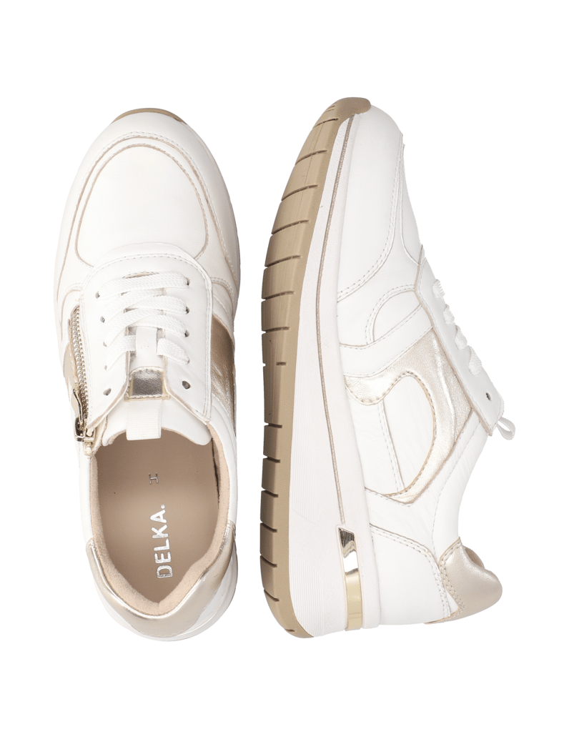 DELKA-hladká-kůže-tenisky-černá