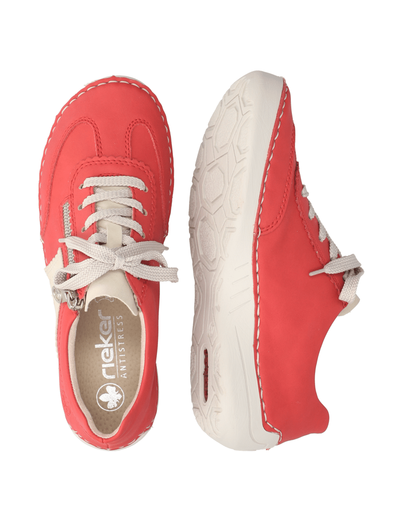 Rieker-imitácia-kože-tenisky-červená